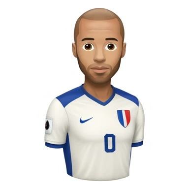 Thierry Henry iconic French footballer football theme sticker