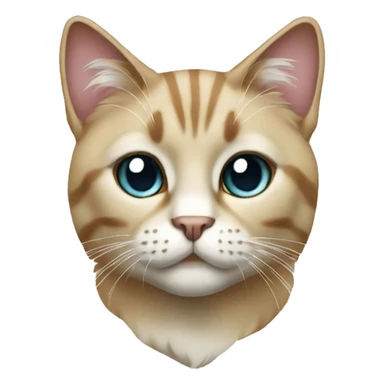 A cat made of diamond sticker