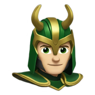 loki with helmet sticker