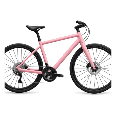 pink bicycle, trendy sticker