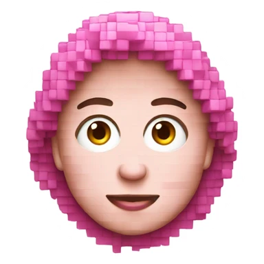 pink pixel hear  sticker
