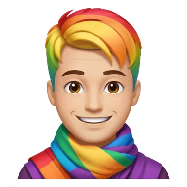 Make this man look extremely super gay  sticker