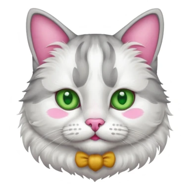 Give me cat with mustache sticker