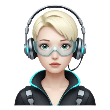 neonpunk hacker sticker