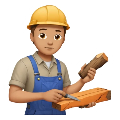 a man planing sticker