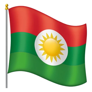 Kurdish flag sticker