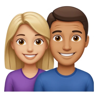 man in school with a girl sticker