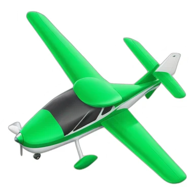 green cirrus aircraft sticker