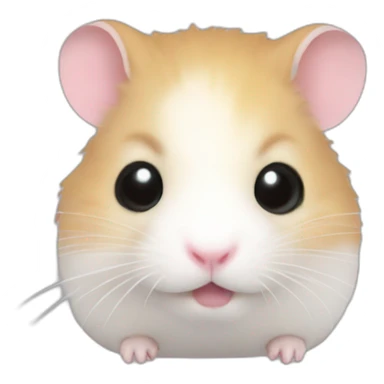Hamster jangalian white very cute sticker