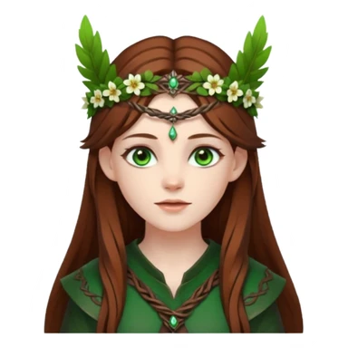 Female druid sticker