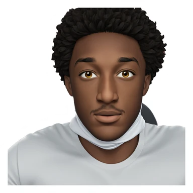 portrait of a masked male sticker