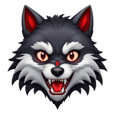 A vampire wolf sticker