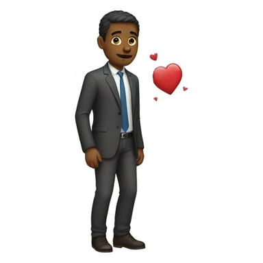 Man leaving his love sticker