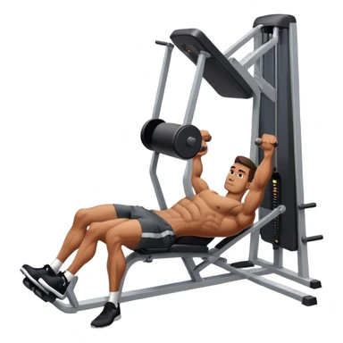 guy how to use a leg press machine sticker