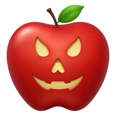 A poison apple that reads NSFW sticker