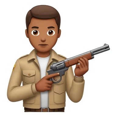 Персонаж комп проекта  EMPIRE MOBILE, бандит со стволом в руках sticker