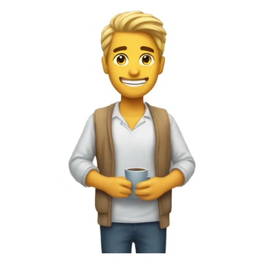 Good morning in text sticker