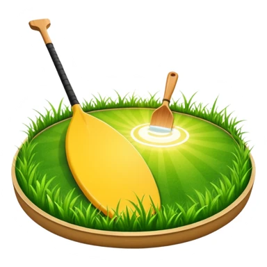 Paddle field scenery sticker