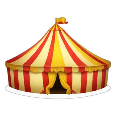 yellow-and-red-circus-tent sticker