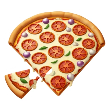 pizza with only ,onions sticker