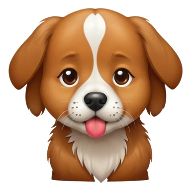 perro dando un beso  sticker