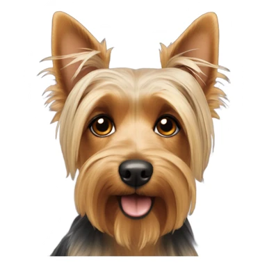 Silky terrier with floppy ears sticker