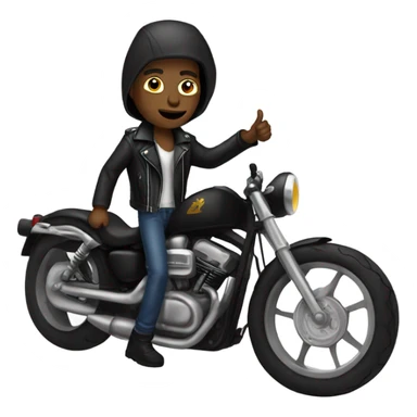 black skinny biker jacker sticker