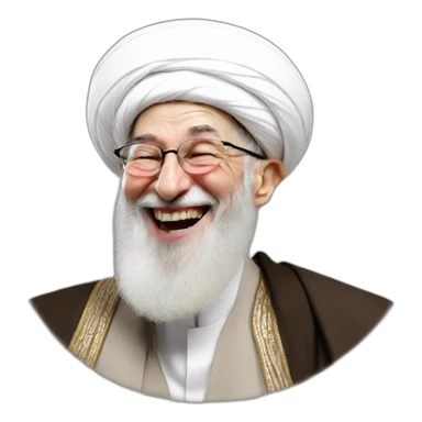 Khamenei laughing sticker