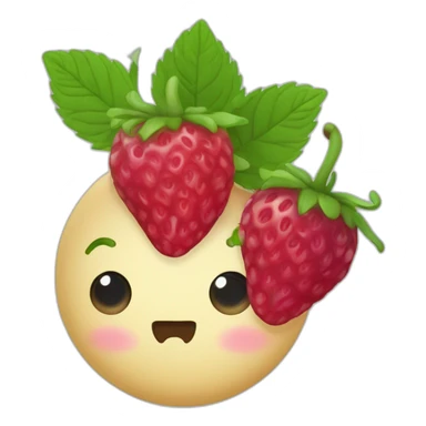 Fraise, framboise, myrtille avec bonne couleurs sticker