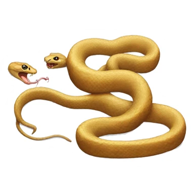 A snake eatting a rat  sticker