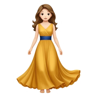 Woman curtsy sticker