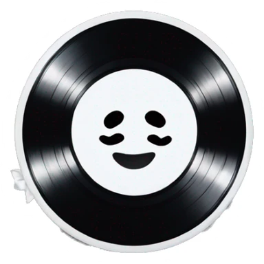  vinyl record with white bow sticker