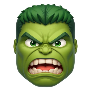 Hulk in angry sticker