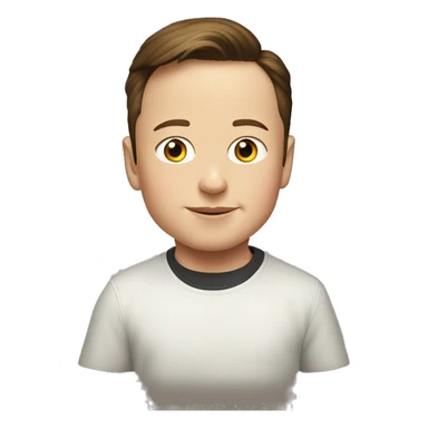 Elon musk as a kid sticker