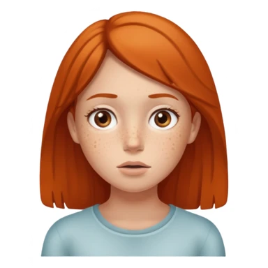 Girl, Questioning face sticker