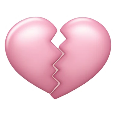 double heart light pink sticker