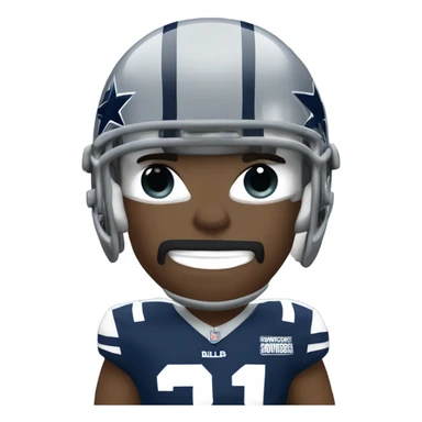 Dallas cowboy football player sticker