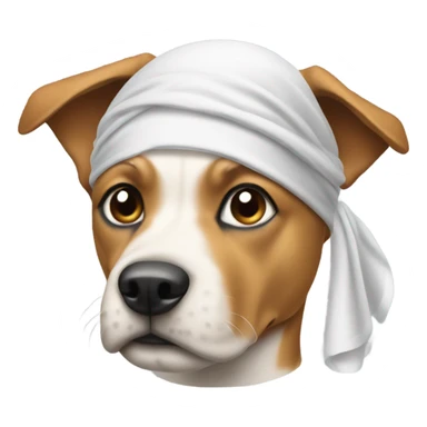 dog wearing durag sticker