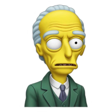Mr burns sticker