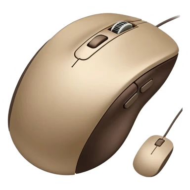click the computer mouse with a hand sticker