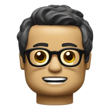 Lego minifigure without eyes, without hairs, without nose, without lips sticker