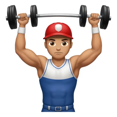 beisbolista haciendo pesas sticker