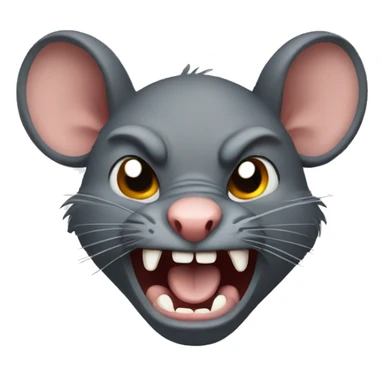 Angry rat sticker