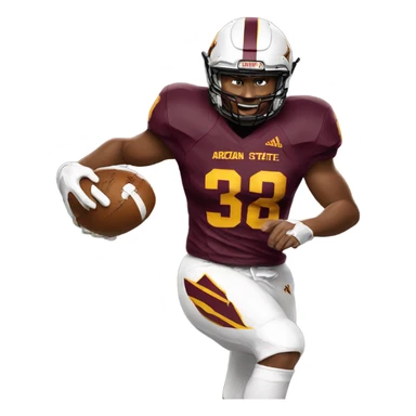 Arizona state football player  sticker