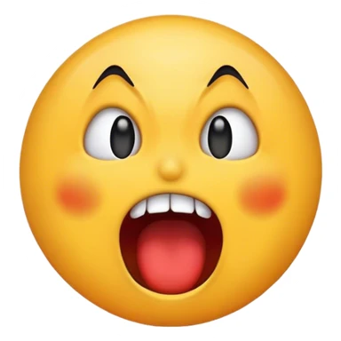 Screaming emoji sticker