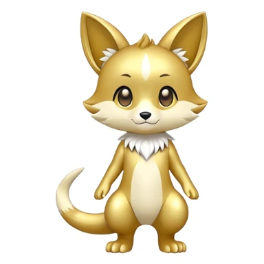 Shiny Cool Chibi Anthro Sona Fakemon Full Body sticker