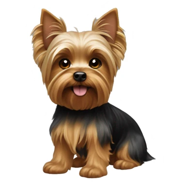 The little Yorkshire Terrier dog sticker