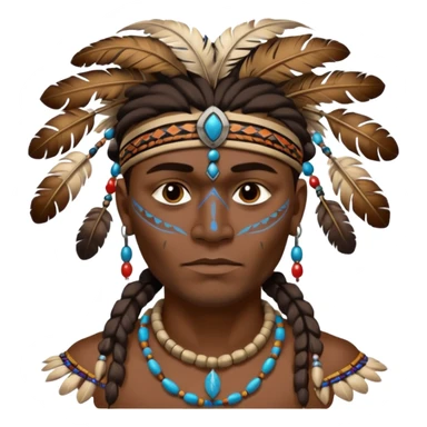 tribal man sticker