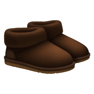 dark brown ugg slippers sticker
