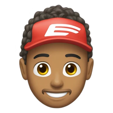 Lewis Hamilton qui lève une coupe sticker